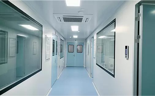 تخطيط ممر ومرفق مختبر الغرفة النظيفة