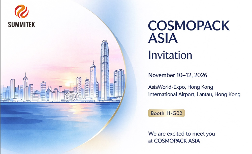 تعال وتعرف على Summitek في Cosmopack Asia Hong Kong 2026