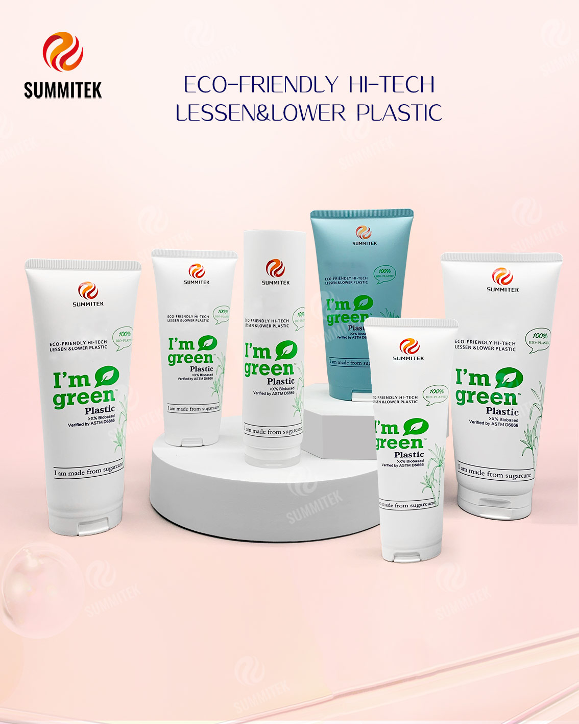 أنبوب البلاستيك الحيوي D35/D40 | تغليف مستحضرات التجميل I'm Green&trade; Eco