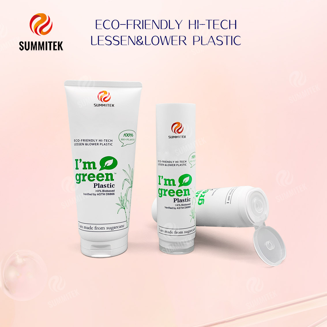 أنبوب البلاستيك الحيوي D35/D40 | تغليف مستحضرات التجميل I'm Green&trade; Eco