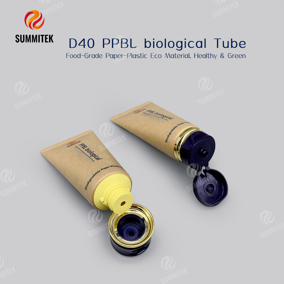 أنبوب الورق القابل للتحلل D40 | عبوة مستحضرات تجميل صديقة للبيئة بنسبة 60% من PPBL