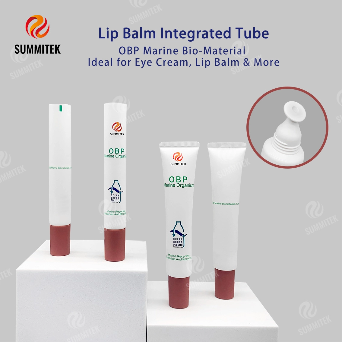 أنبوب OBP Ocean للعناية بالشفاه والعيون المعاد تدويره D19 D22 D25